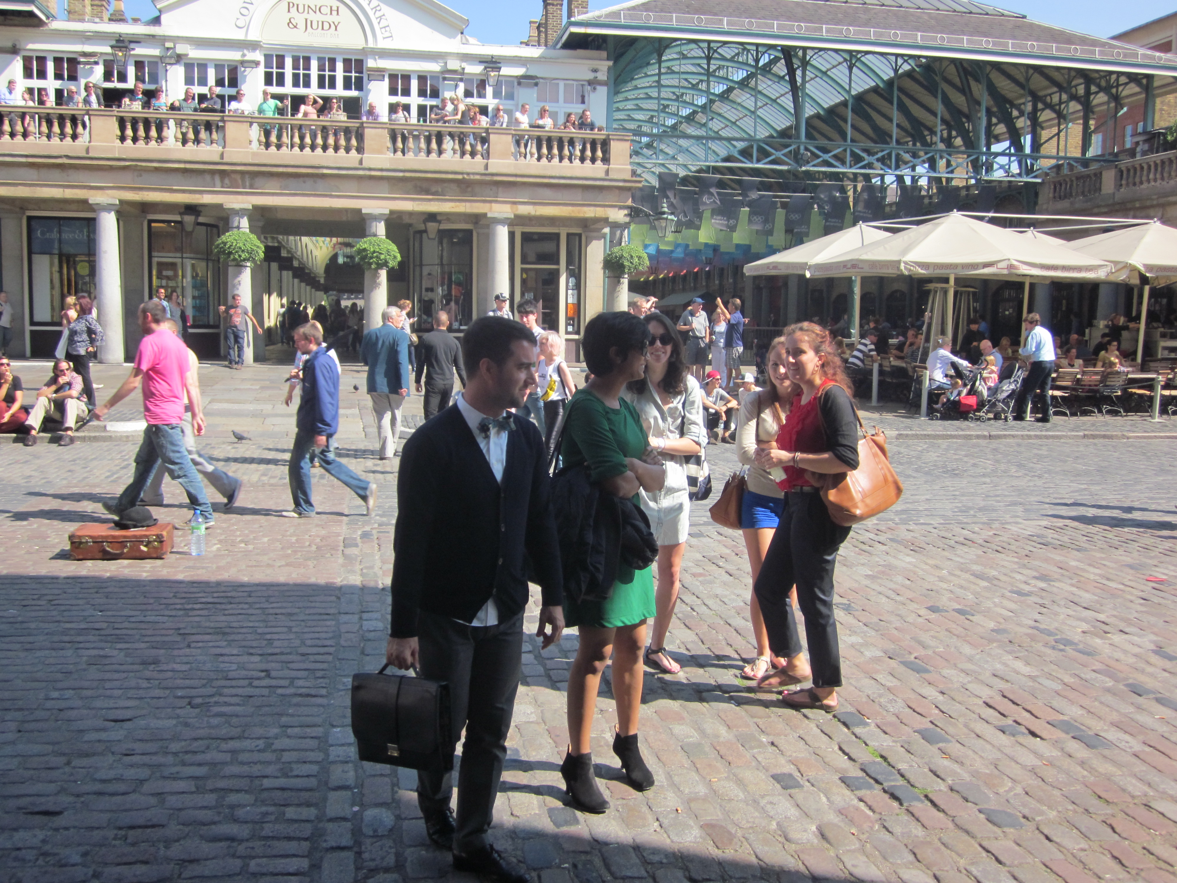 Tourists flocked to the specialist shops in the old Central Market building