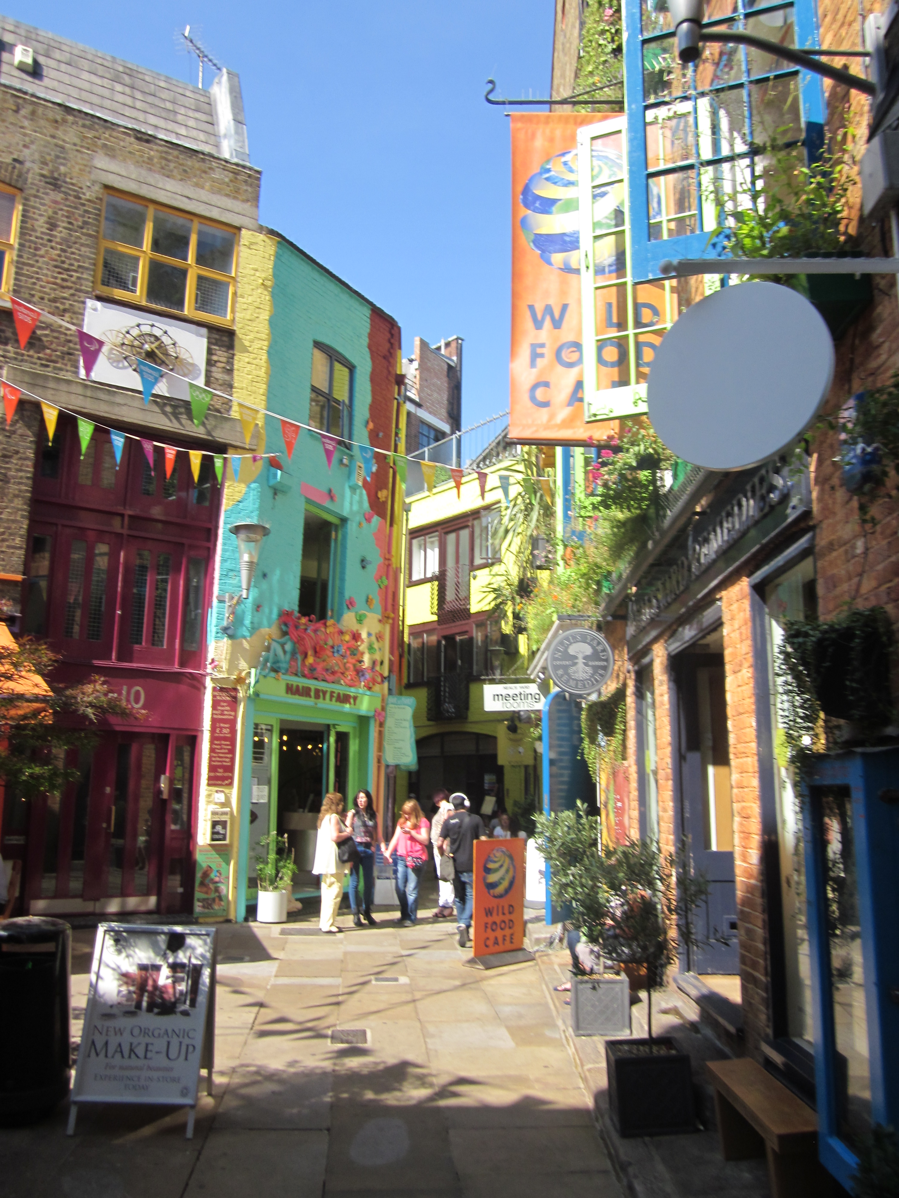 Neals Yard is a popular destination for shoppers