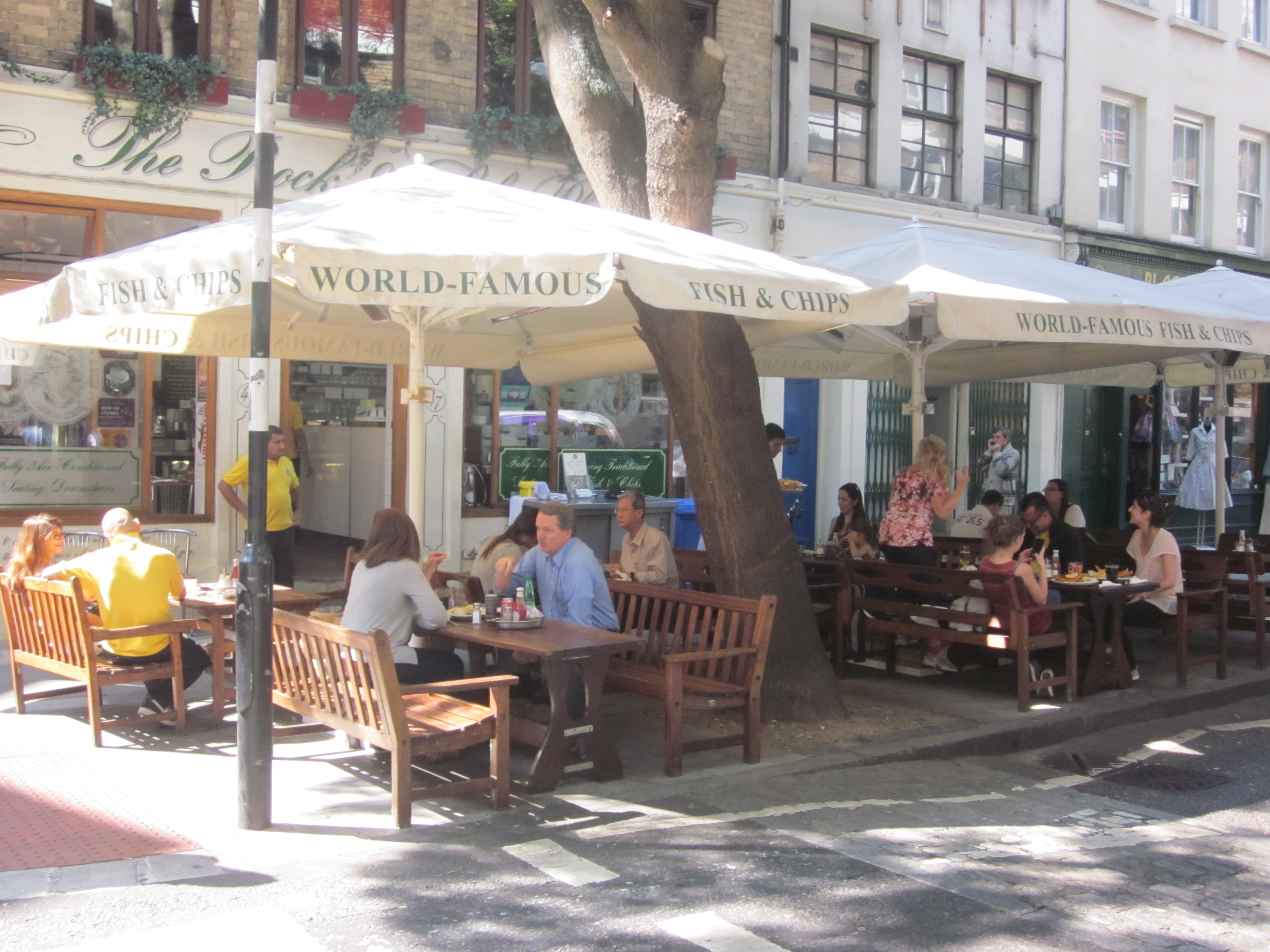 Bars and restaurants took over the ground floors