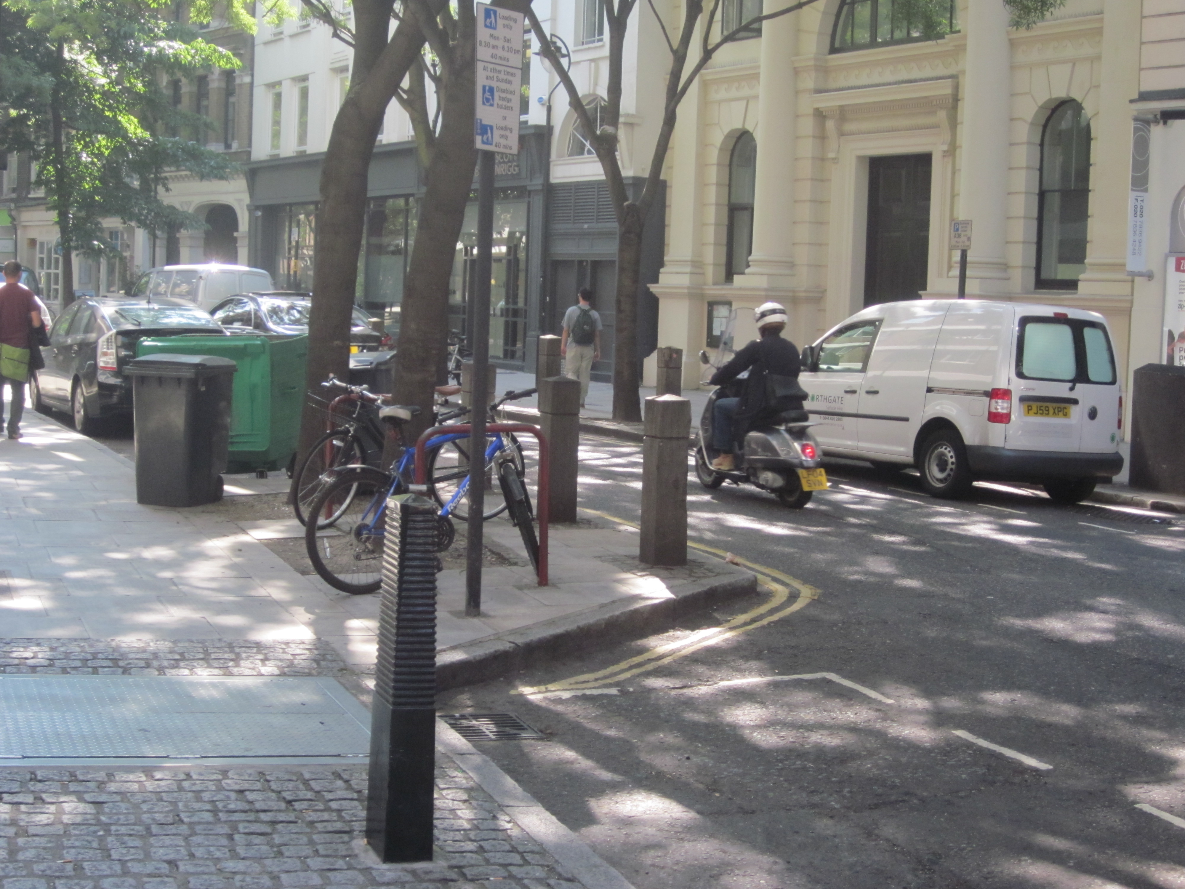 Traffic was calmed and the area made pedestrian friendly