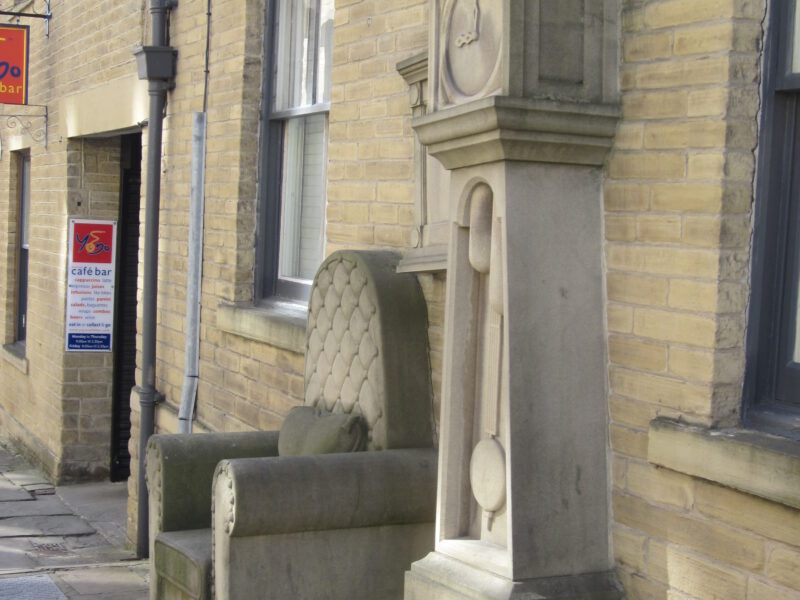 A few creative signs point to the area’s potential