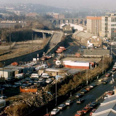 View of the site in the 1990s