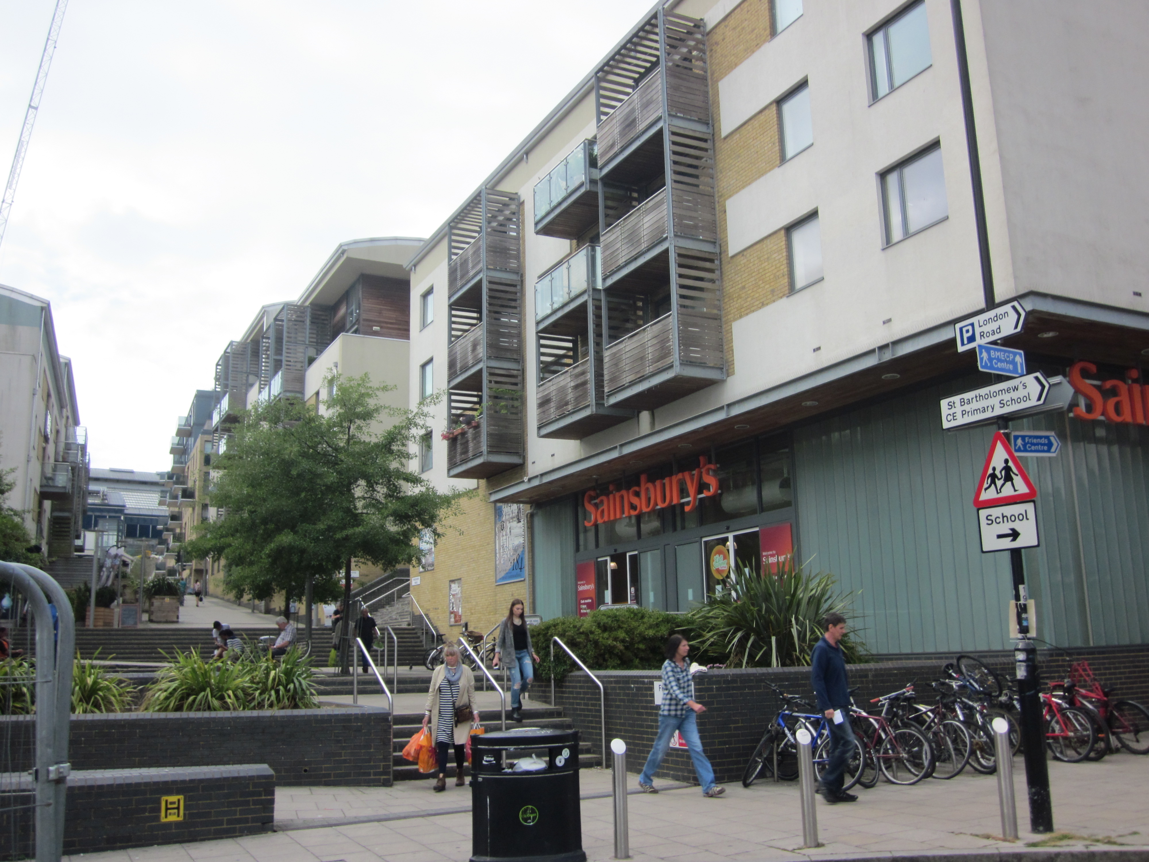 The area now has a mix of uses