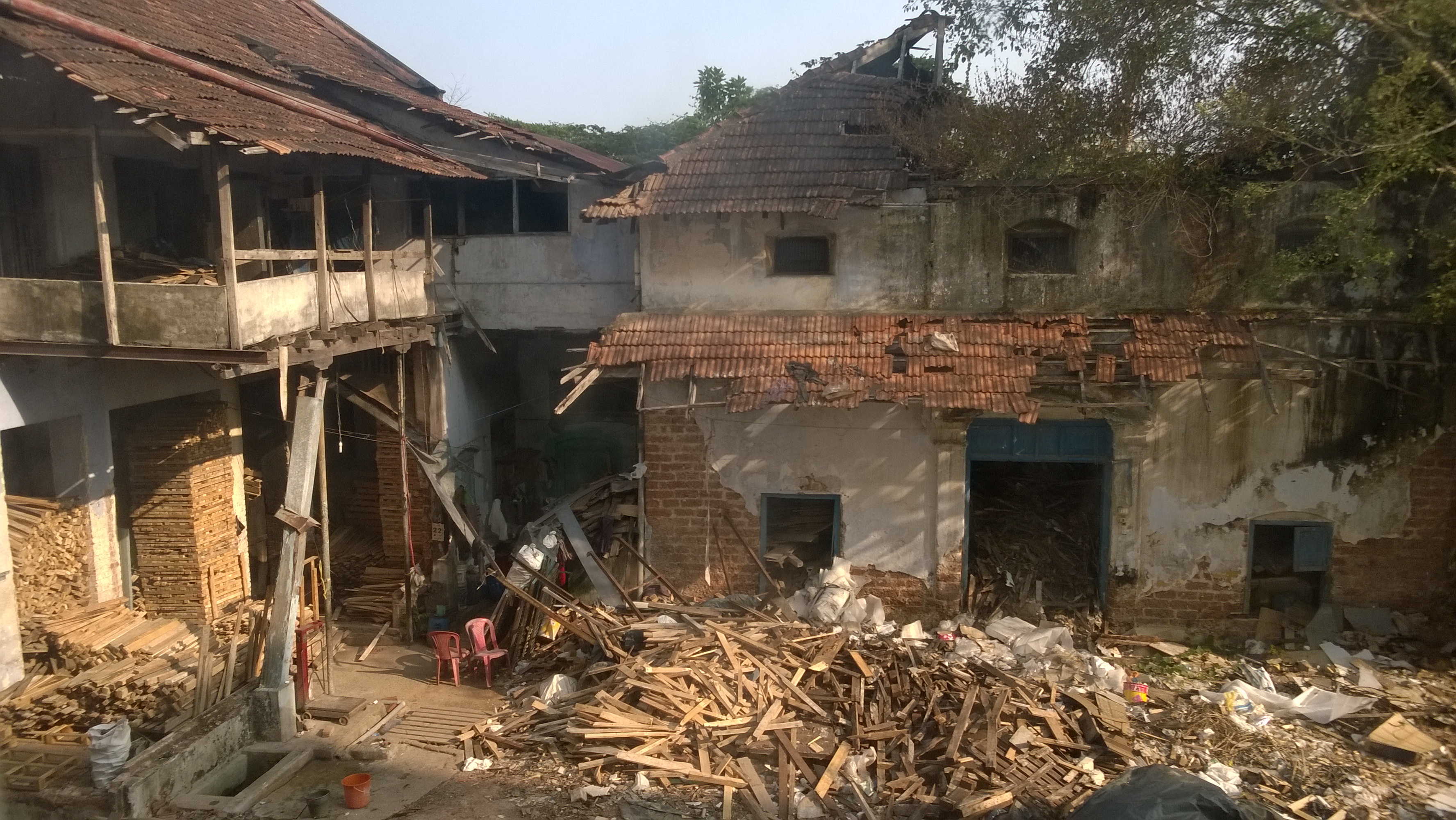 Decaying buildings