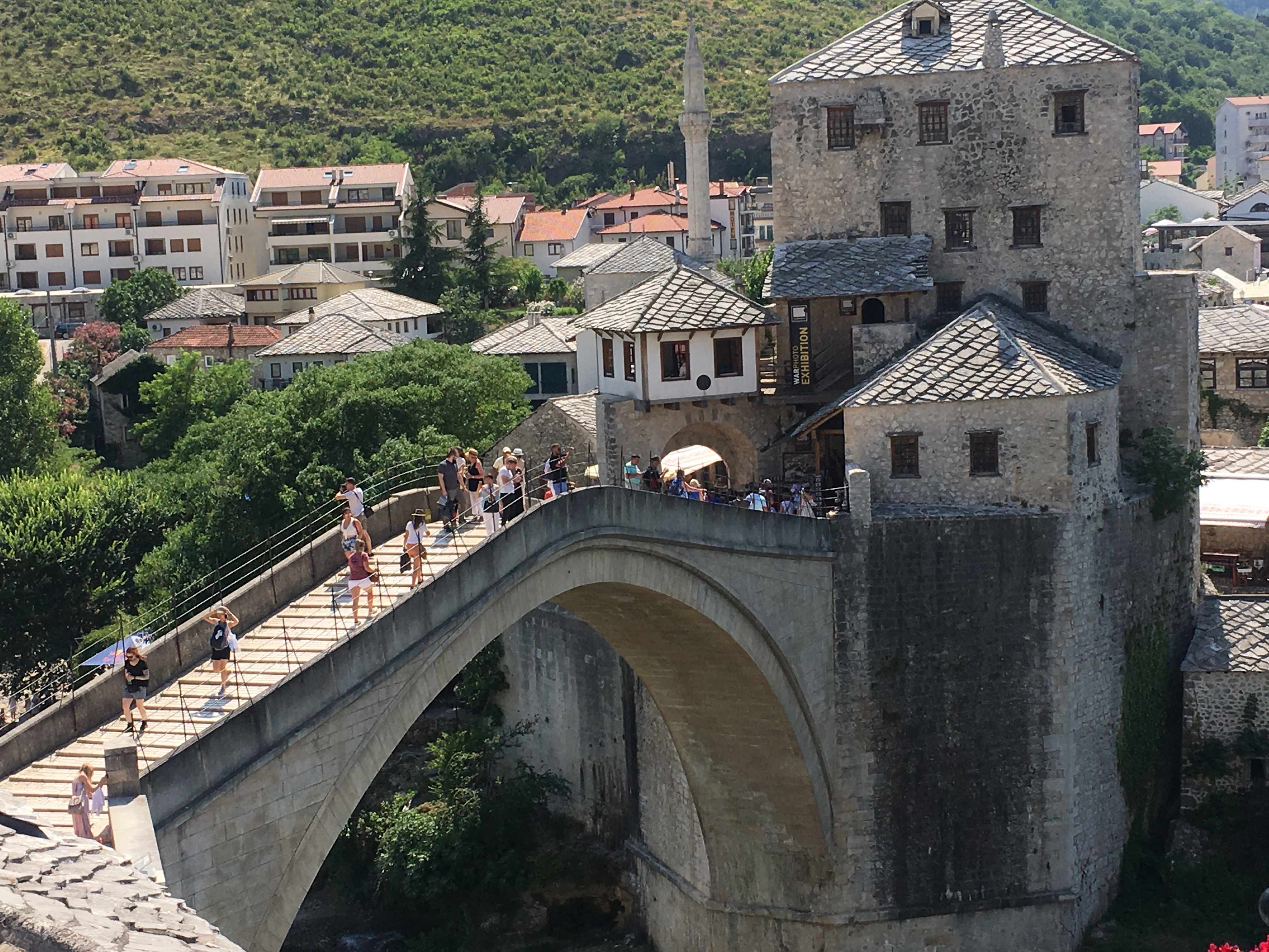The rebuilt bridge at Mostar