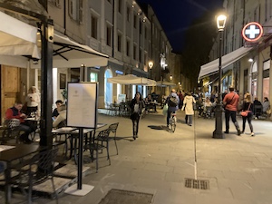 Trieste eating out at night sm