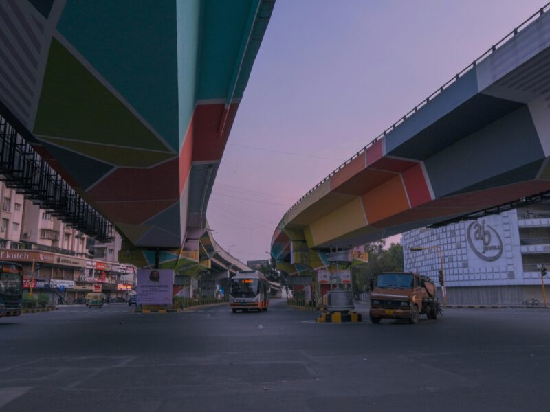 Motorway overpass, India