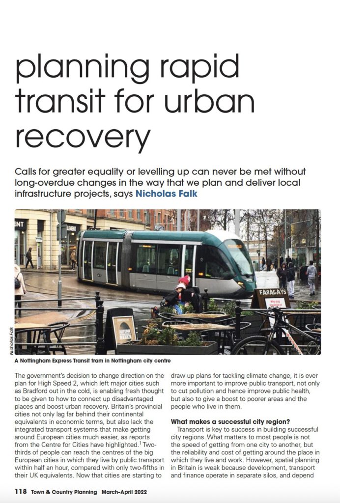 Planning Rapid Transit for Urban Recovery