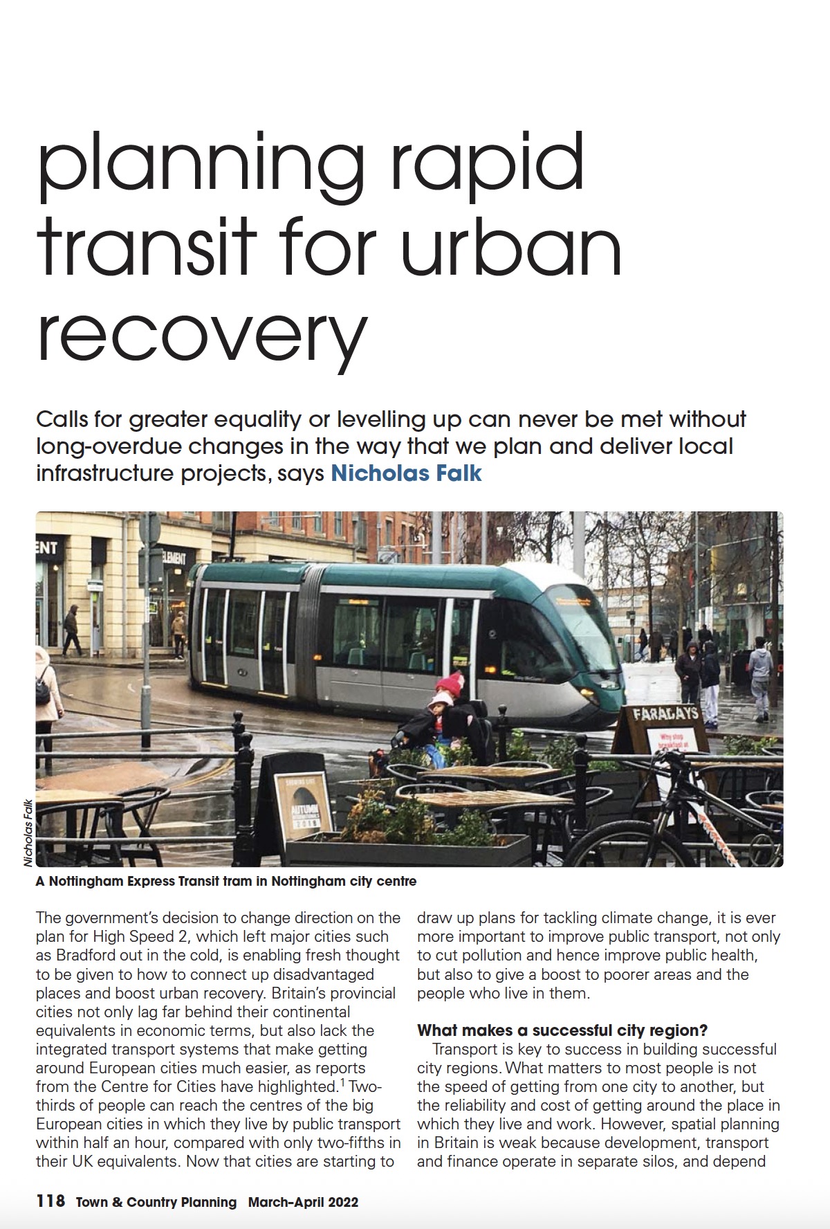 Planning Rapid Transit for Urban Recovery