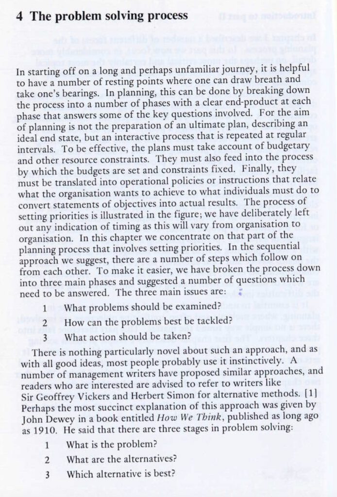 Planning in Social Services – Chapter 4