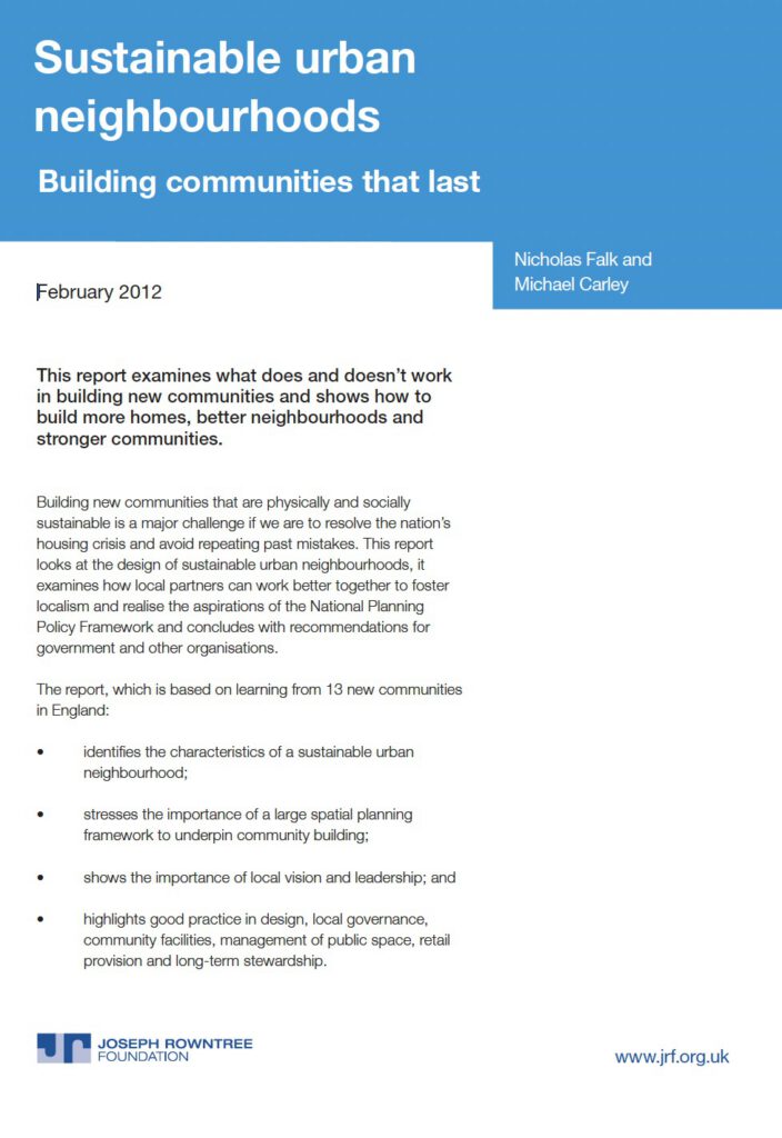 How can local government build sustainable urban neighbourhoods?