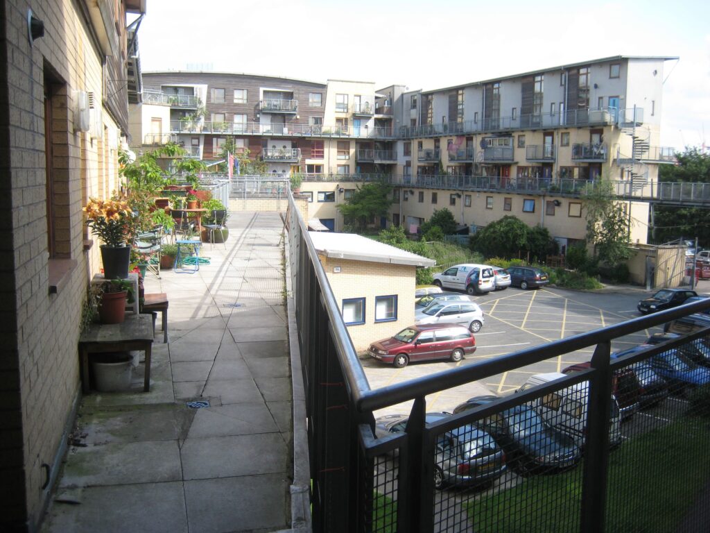 The completed Homes for Change building